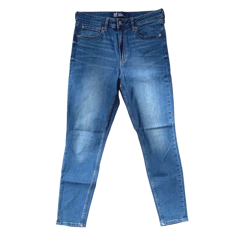 Gap Denim High Rise Universal Legging Jeans Medium Wash Skinny Size 12 31R